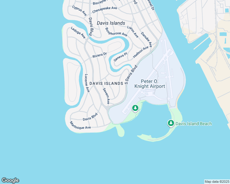 map of restaurants, bars, coffee shops, grocery stores, and more near 625 Superior Avenue in Tampa