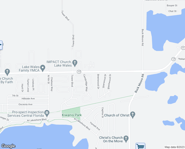 map of restaurants, bars, coffee shops, grocery stores, and more near 840 Chamberlain Loop in Lake Wales