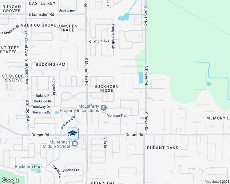 map of restaurants, bars, coffee shops, grocery stores, and more near 1838 South Ridge Drive in Valrico