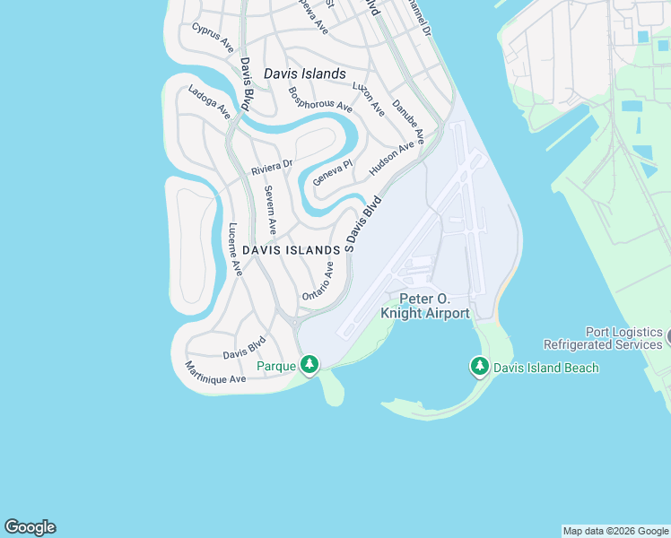 map of restaurants, bars, coffee shops, grocery stores, and more near 826 South Davis Boulevard in Tampa