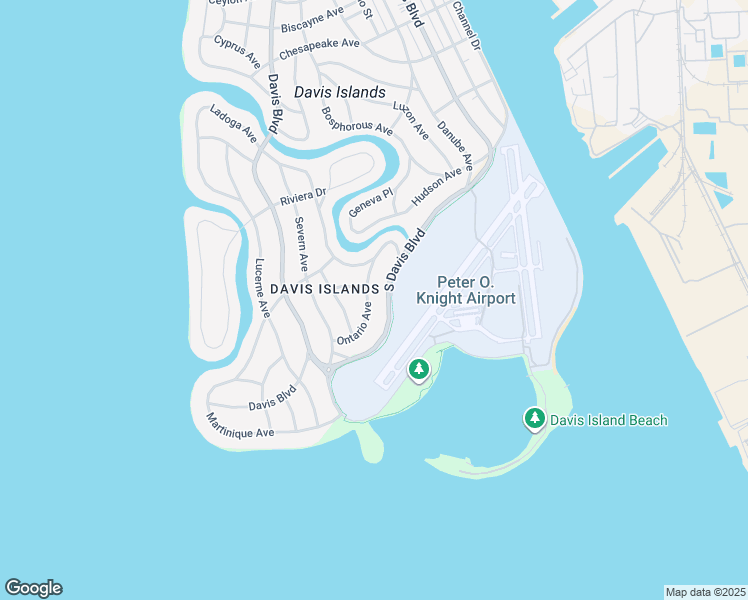 map of restaurants, bars, coffee shops, grocery stores, and more near 826 South Davis Boulevard in Tampa