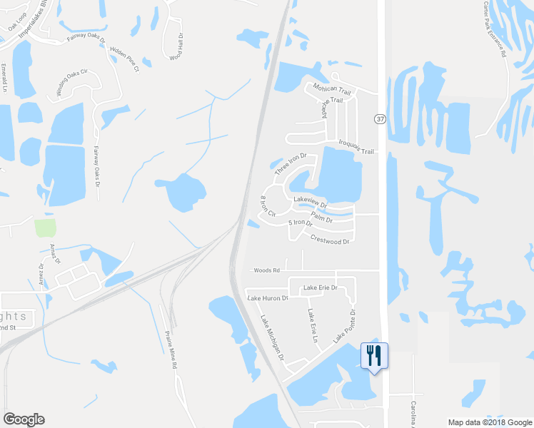 map of restaurants, bars, coffee shops, grocery stores, and more near 90 8 Iron Circle in Mulberry