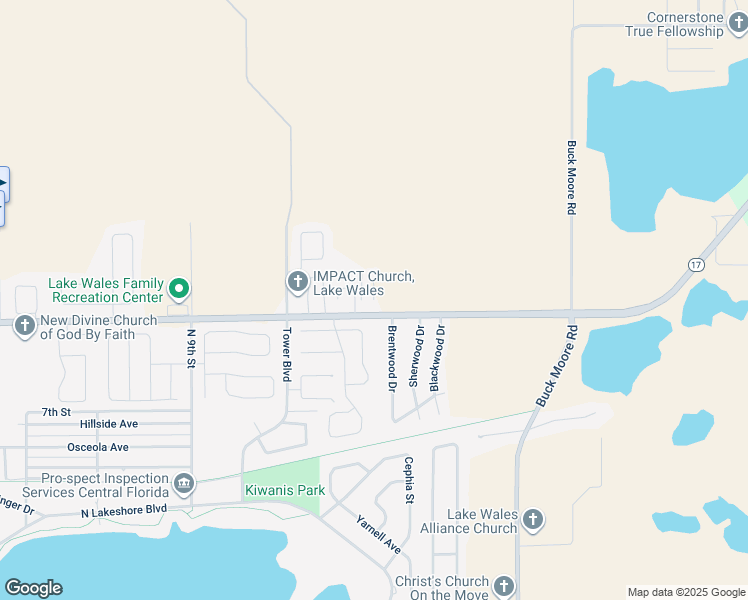 map of restaurants, bars, coffee shops, grocery stores, and more near 3211 Carillon Place in Lake Wales