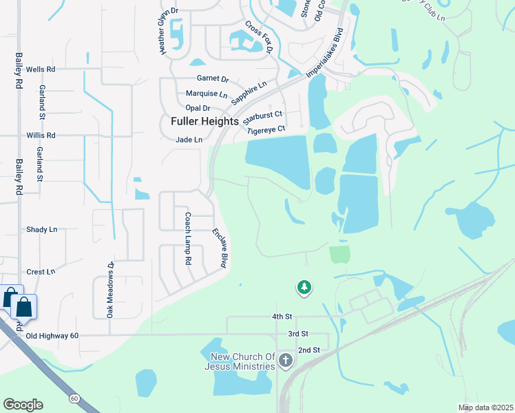 map of restaurants, bars, coffee shops, grocery stores, and more near 2969 Blackwater Oaks Drive in Mulberry