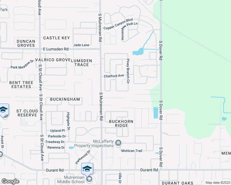 map of restaurants, bars, coffee shops, grocery stores, and more near 1437 Piney Branch Circle in Valrico