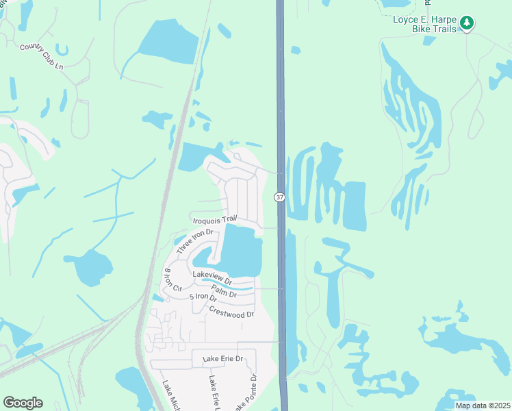 map of restaurants, bars, coffee shops, grocery stores, and more near 121 Algonquin Trail in Mulberry