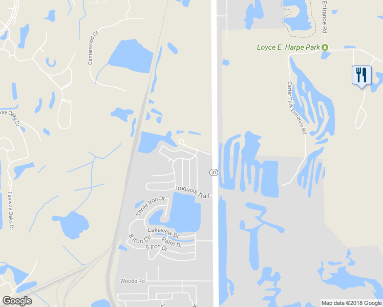 map of restaurants, bars, coffee shops, grocery stores, and more near 1103 Mohican Trail in Mulberry