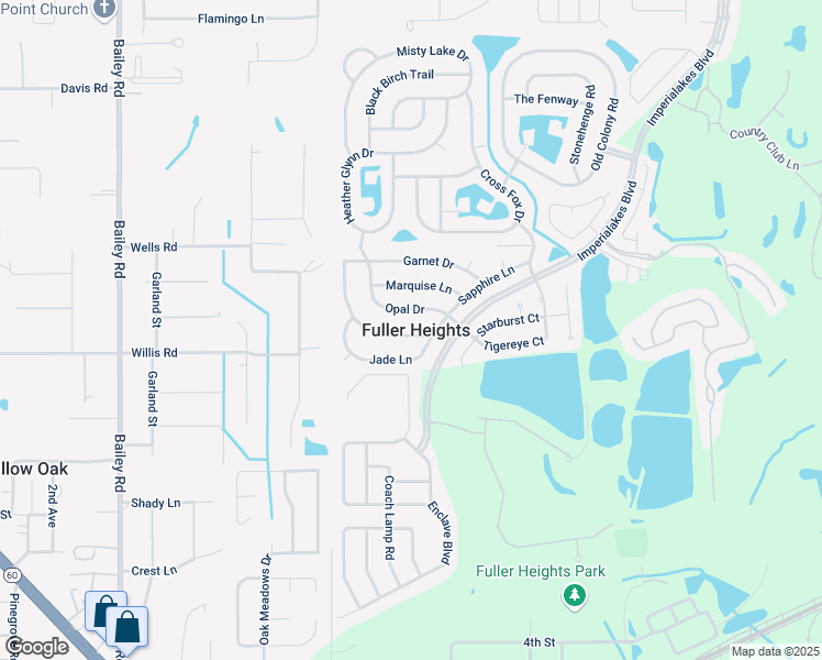 map of restaurants, bars, coffee shops, grocery stores, and more near 3583 Diamond Terrace in Mulberry