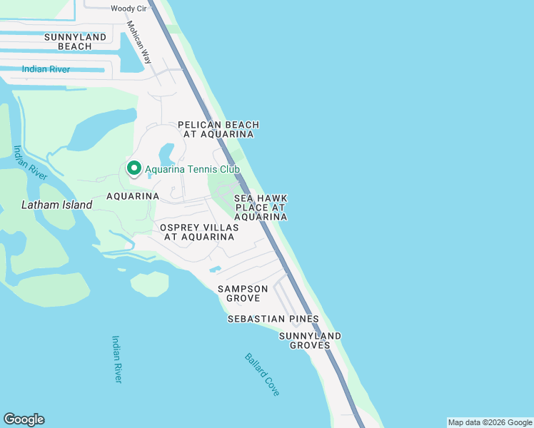 map of restaurants, bars, coffee shops, grocery stores, and more near 7655 Florida A1A in Melbourne Beach