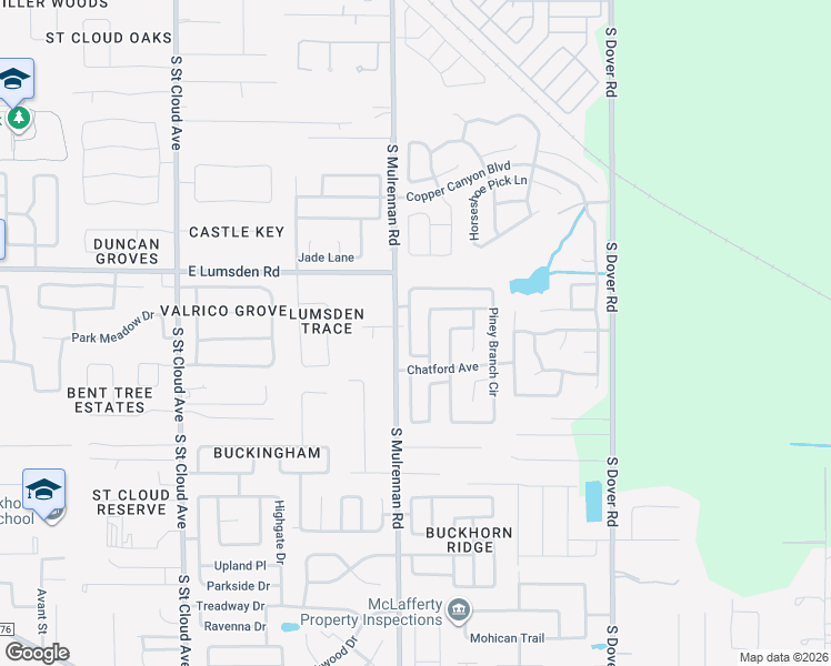 map of restaurants, bars, coffee shops, grocery stores, and more near 1214 Piney Branch Circle in Valrico