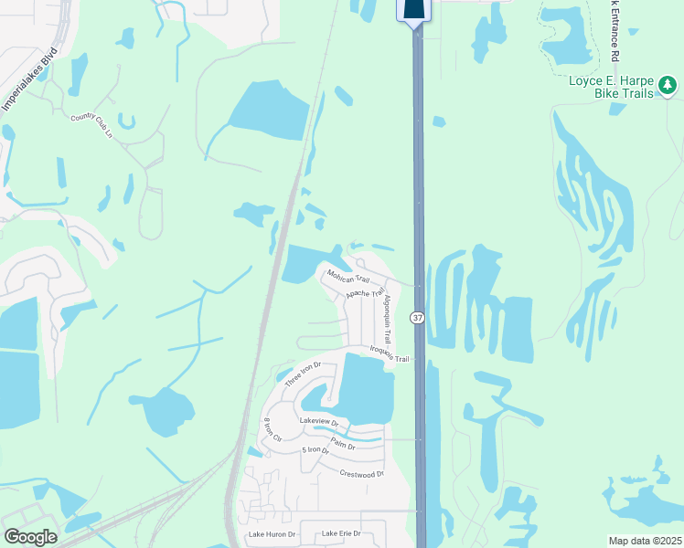 map of restaurants, bars, coffee shops, grocery stores, and more near 1124 Mohican Trail in Mulberry