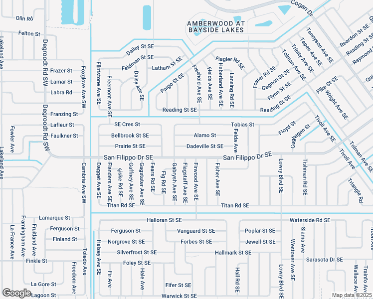 map of restaurants, bars, coffee shops, grocery stores, and more near 329 Dadeville Street Southeast in Palm Bay