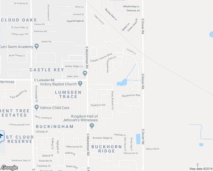 map of restaurants, bars, coffee shops, grocery stores, and more near 1252 Piney Branch Circle in Valrico