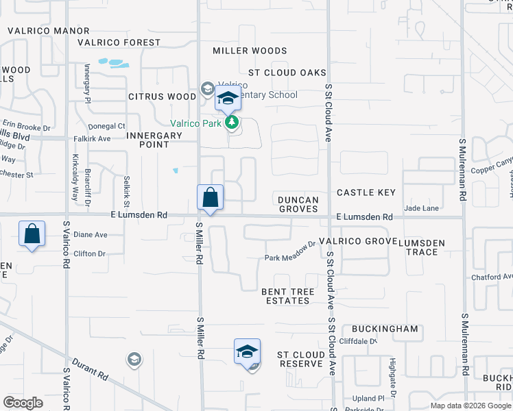 map of restaurants, bars, coffee shops, grocery stores, and more near 2830 Duncan Tree Circle in Valrico