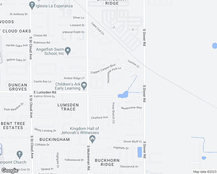 map of restaurants, bars, coffee shops, grocery stores, and more near 4416 Horseshoe Pick Lane in Valrico