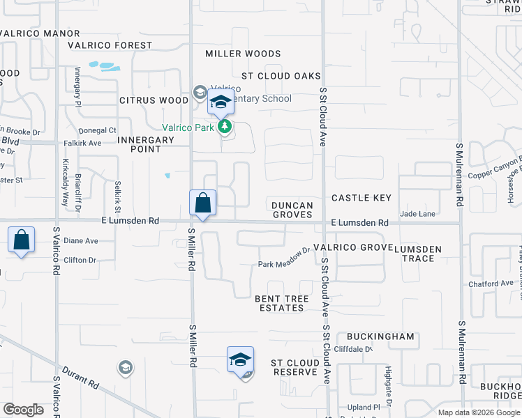 map of restaurants, bars, coffee shops, grocery stores, and more near 2830 Duncan Tree Circle in Valrico