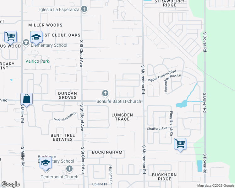 map of restaurants, bars, coffee shops, grocery stores, and more near 906 Citrone Ct in Valrico