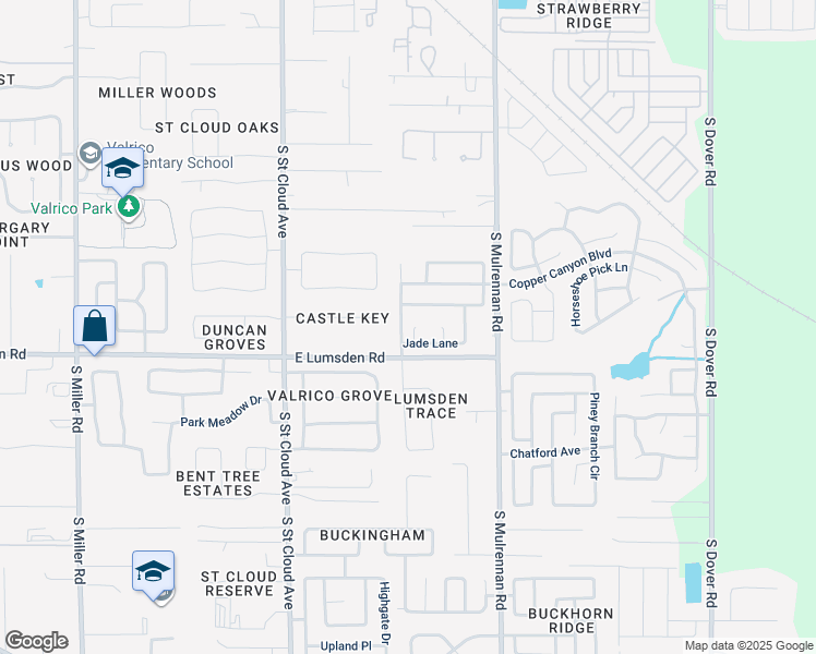 map of restaurants, bars, coffee shops, grocery stores, and more near 906 Citrone Court in Valrico