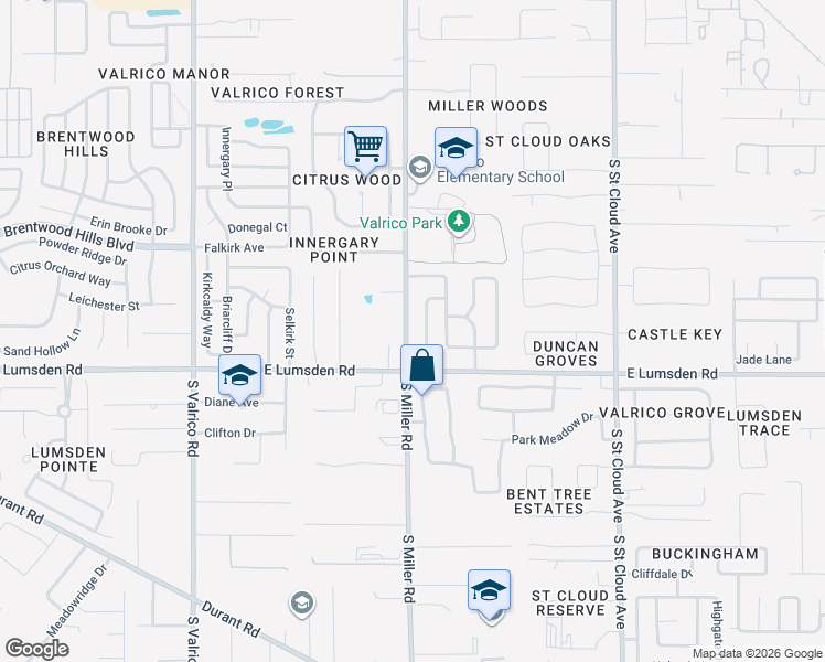 map of restaurants, bars, coffee shops, grocery stores, and more near 919 Silver Ridge Way in Valrico
