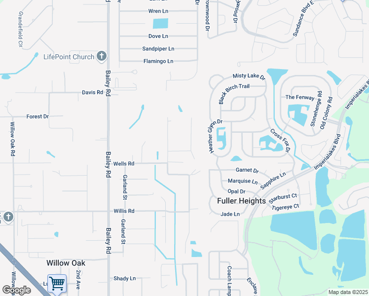 map of restaurants, bars, coffee shops, grocery stores, and more near 4130 Laurel Crest Court in Mulberry