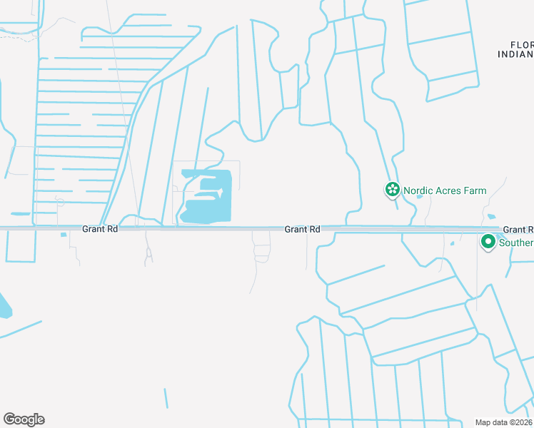 map of restaurants, bars, coffee shops, grocery stores, and more near 2270 Grant Road in Grant-Valkaria