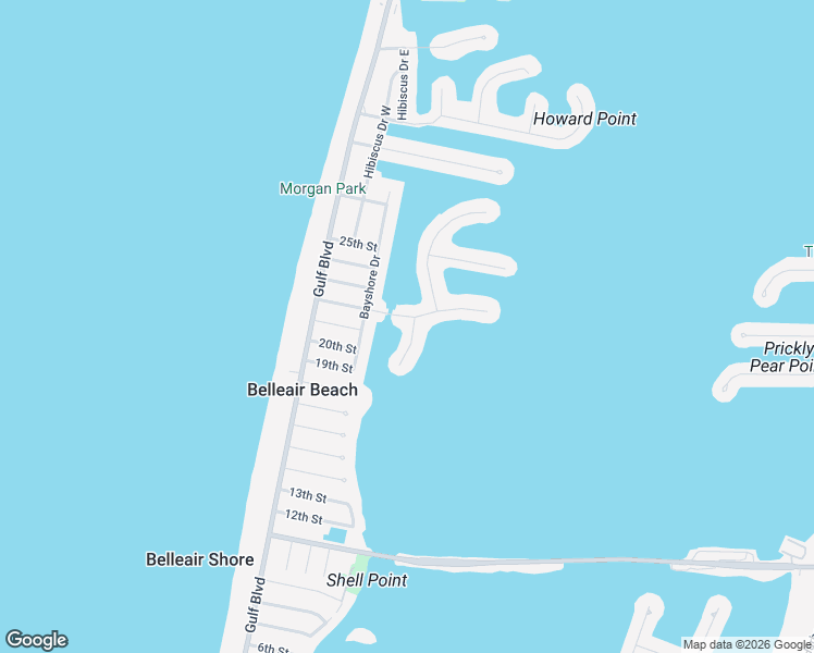 map of restaurants, bars, coffee shops, grocery stores, and more near 2198 Louisa Dr in Belleair Beach