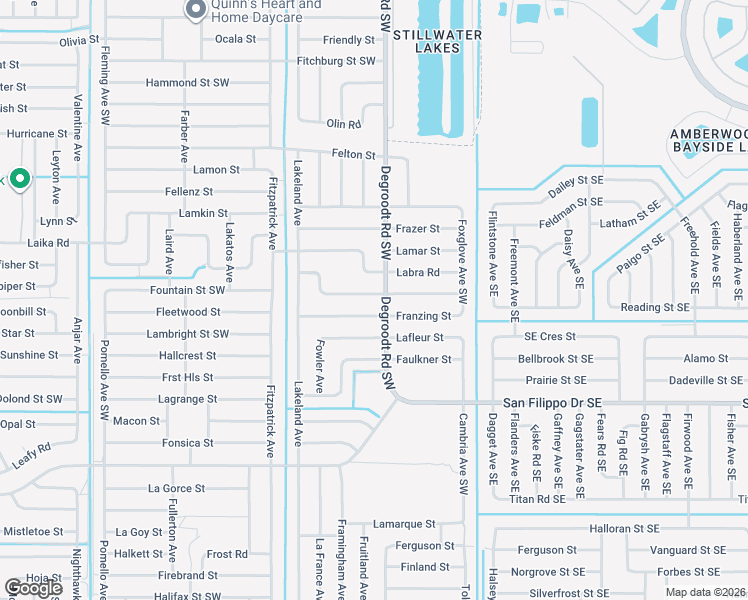 map of restaurants, bars, coffee shops, grocery stores, and more near 214 Haines Road Southwest in Palm Bay