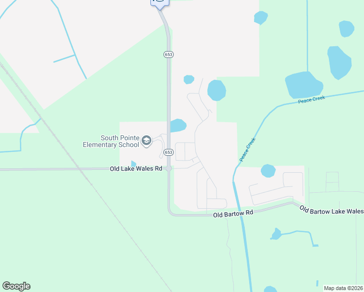 map of restaurants, bars, coffee shops, grocery stores, and more near State Highway 653 in Lake Wales