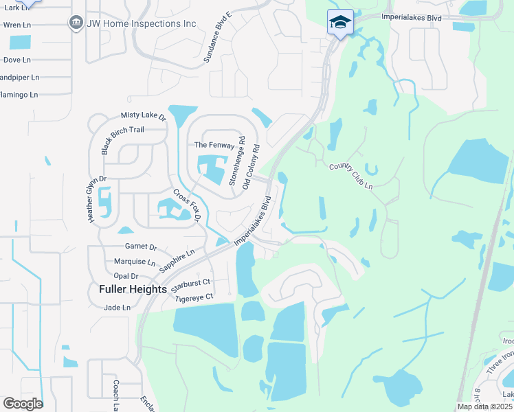 map of restaurants, bars, coffee shops, grocery stores, and more near 12 Oak Court in Mulberry