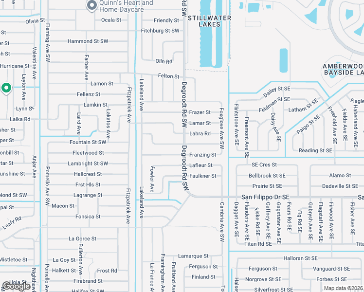 map of restaurants, bars, coffee shops, grocery stores, and more near 214 Haines Road Southwest in Palm Bay