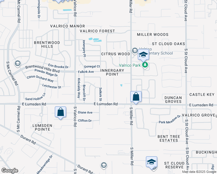 map of restaurants, bars, coffee shops, grocery stores, and more near 915 Dixie Maid Lane in Valrico