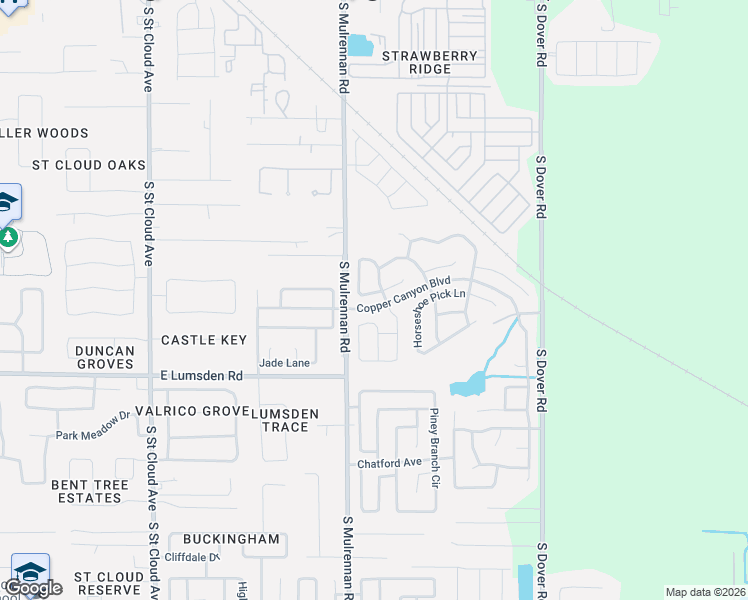 map of restaurants, bars, coffee shops, grocery stores, and more near 1041 Grand Canyon Drive in Valrico