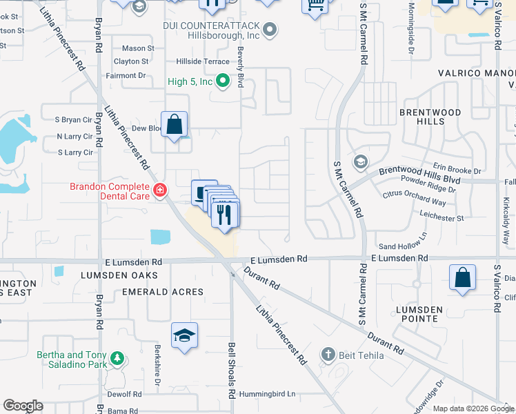 map of restaurants, bars, coffee shops, grocery stores, and more near 826 Viscount Street in Brandon