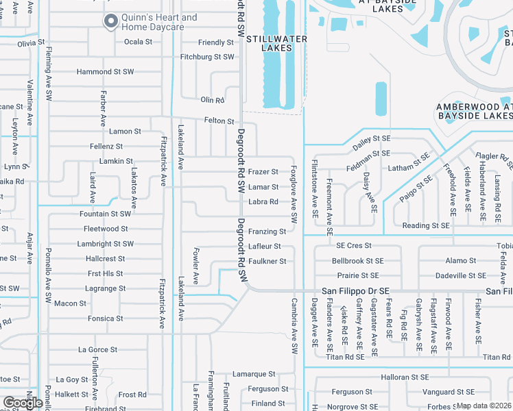 map of restaurants, bars, coffee shops, grocery stores, and more near 164 Haines Road Southwest in Palm Bay