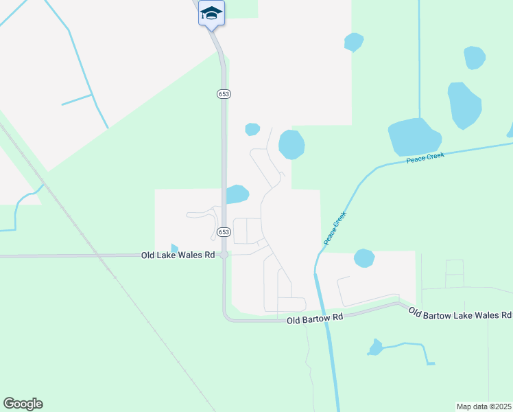 map of restaurants, bars, coffee shops, grocery stores, and more near State Highway 653 in Lake Wales