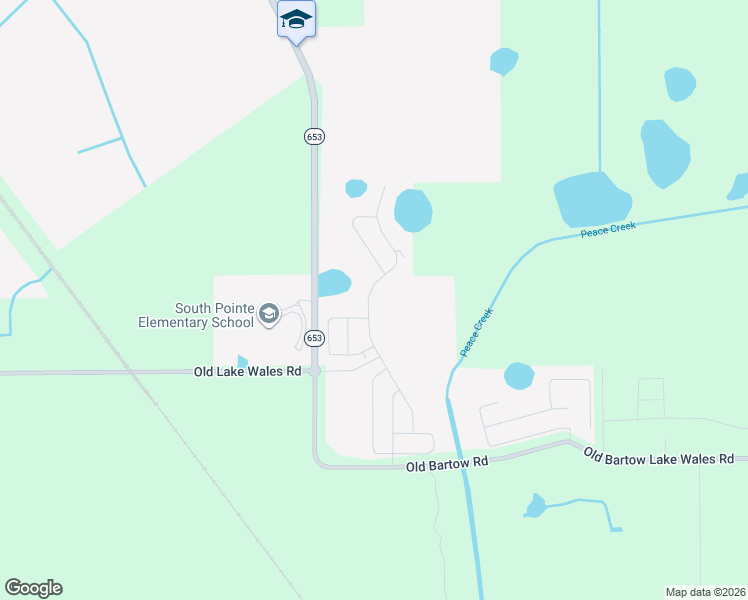 map of restaurants, bars, coffee shops, grocery stores, and more near State Highway 653 in Lake Wales