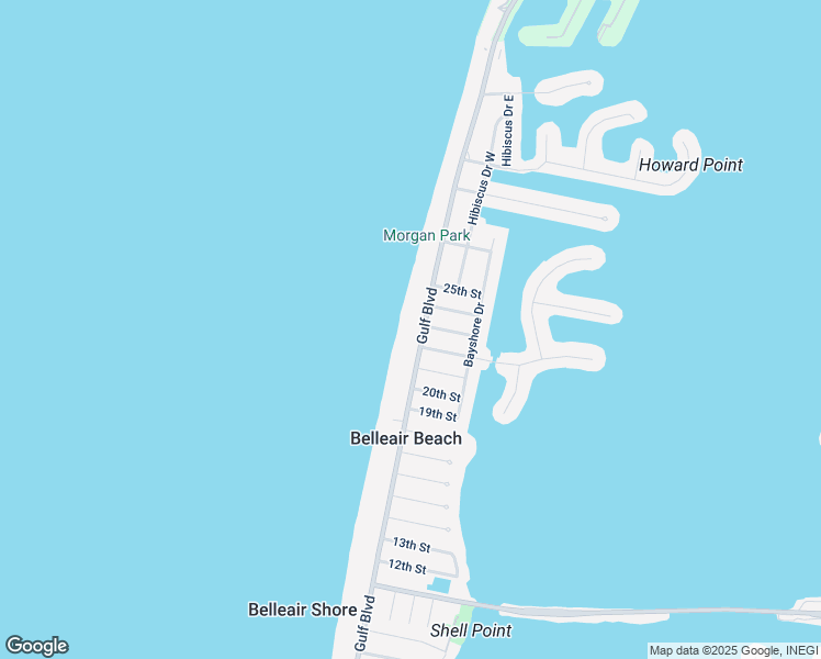 map of restaurants, bars, coffee shops, grocery stores, and more near 2250 Gulf Boulevard in Belleair Beach