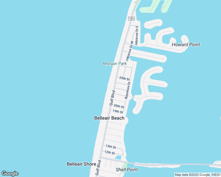 map of restaurants, bars, coffee shops, grocery stores, and more near 2250 Gulf Boulevard in Belleair Beach