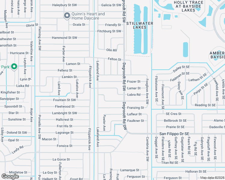 map of restaurants, bars, coffee shops, grocery stores, and more near 298 Labra Road in Palm Bay
