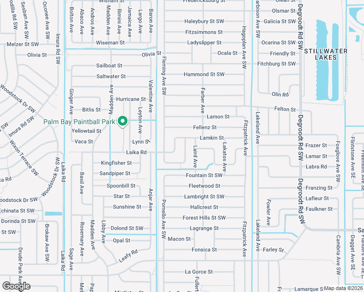 map of restaurants, bars, coffee shops, grocery stores, and more near 2720 Hague Avenue in Palm Bay