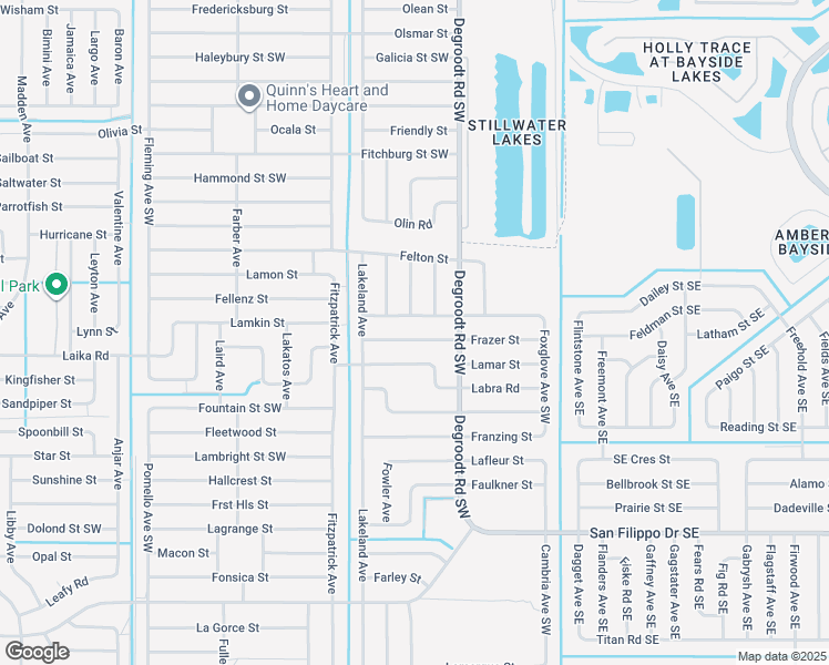 map of restaurants, bars, coffee shops, grocery stores, and more near 297 Frazer Street in Palm Bay