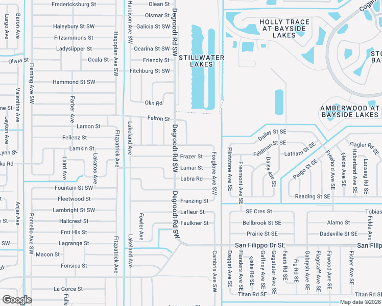map of restaurants, bars, coffee shops, grocery stores, and more near 163 Frazer Street in Palm Bay