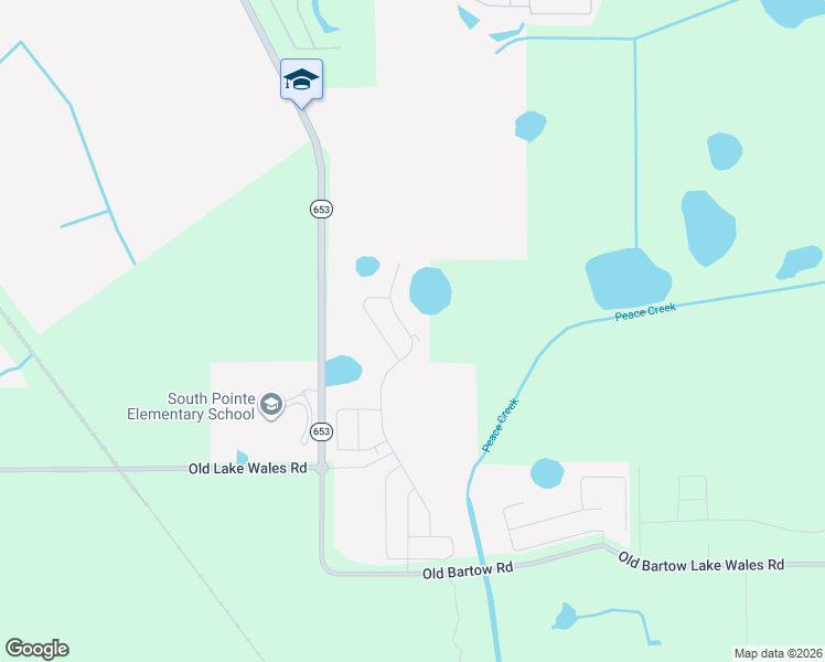 map of restaurants, bars, coffee shops, grocery stores, and more near State Highway 653 in Winter Haven