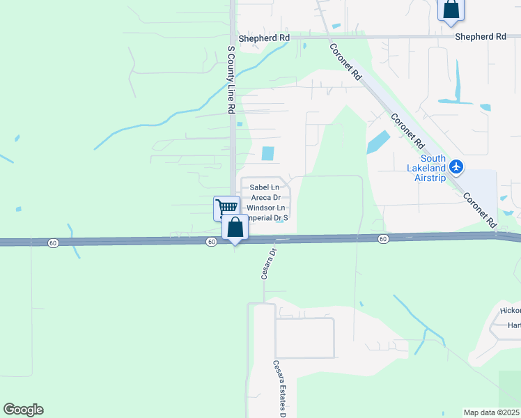 map of restaurants, bars, coffee shops, grocery stores, and more near 82 Windsor Lane in Mulberry