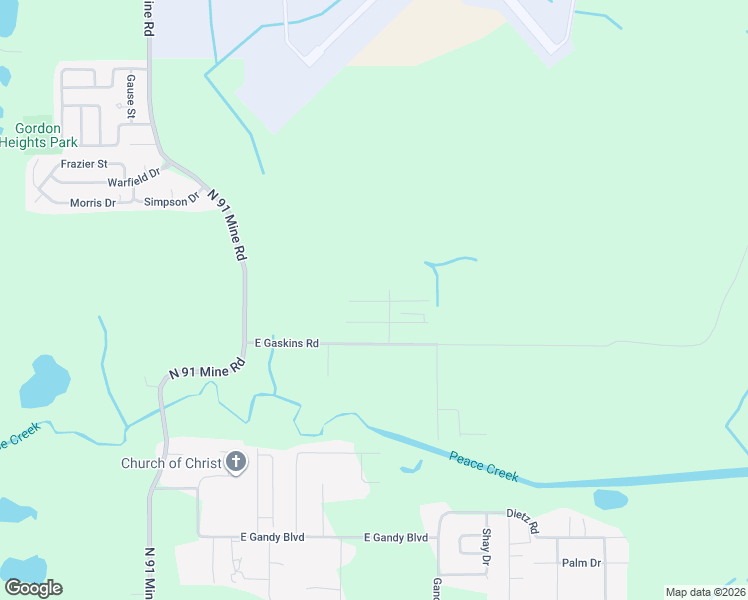 map of restaurants, bars, coffee shops, grocery stores, and more near 3520 East Gaskins Road in Bartow