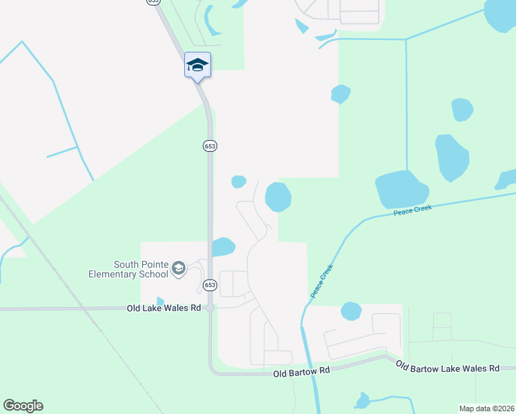 map of restaurants, bars, coffee shops, grocery stores, and more near State Highway 653 in Winter Haven