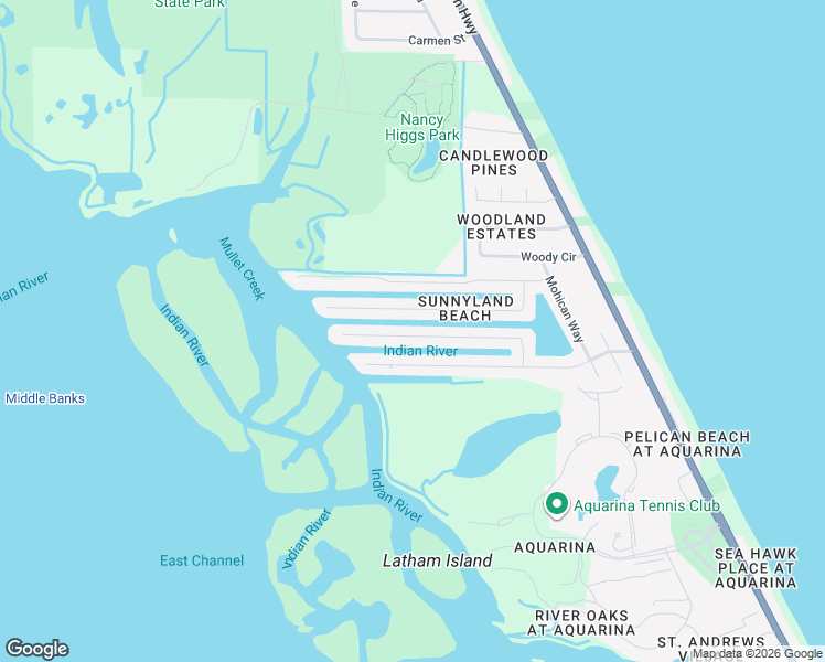 map of restaurants, bars, coffee shops, grocery stores, and more near 349 Arrowhead Lane in Melbourne Beach