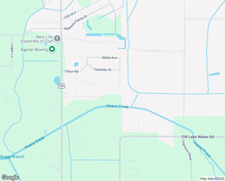 map of restaurants, bars, coffee shops, grocery stores, and more near 560 Adriel Avenue in Winter Haven