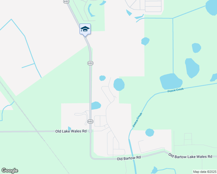 map of restaurants, bars, coffee shops, grocery stores, and more near 8900 State Highway 653 in Winter Haven