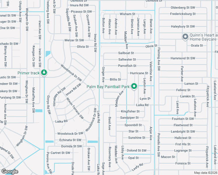 map of restaurants, bars, coffee shops, grocery stores, and more near 880 Starfish Street in Palm Bay